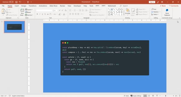 powerpoint presentation from code