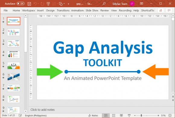 Animated Gap Analysis Toolkit for PowerPoint