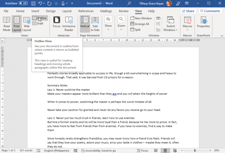 how to create powerpoint presentation from word document
