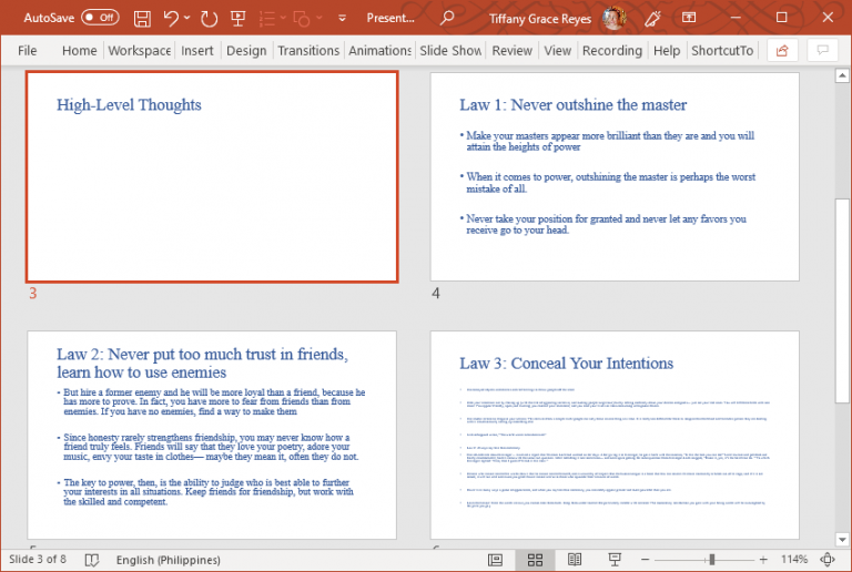 make powerpoint presentation from word document