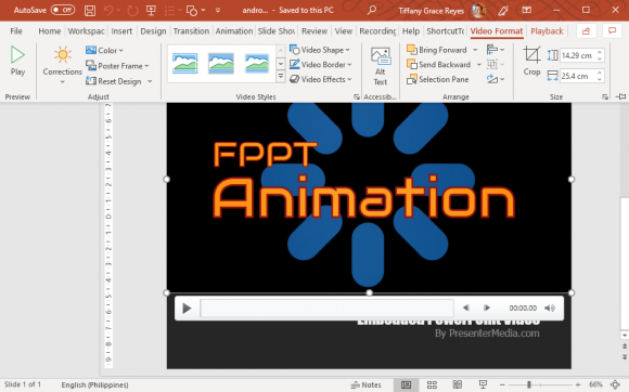 Format and Customize the Video Within PowerPoint