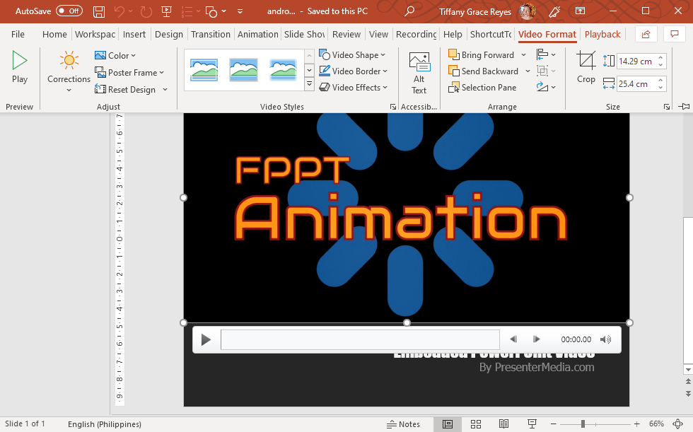 Android Video Animation for PowerPoint