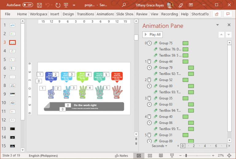 Animated Project Management Powerpoint Template