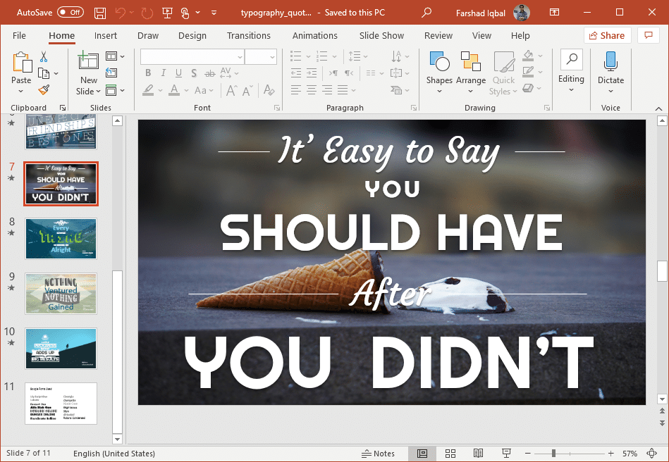 quotes powerpoint slide