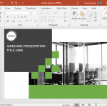 animated simple squares modern powerpoint template