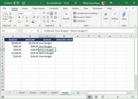 How to Use the IF Function in Excel