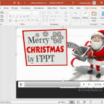 custom christmas message for powerpoint