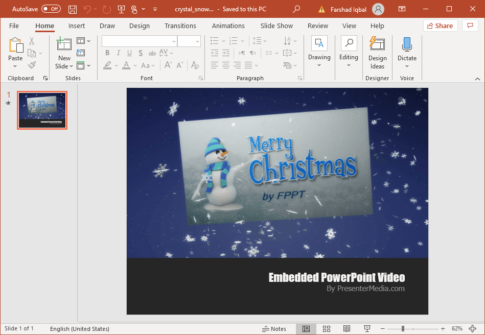 snowman animation for powerpoint