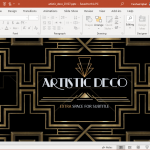 artistic deco powerpoint template