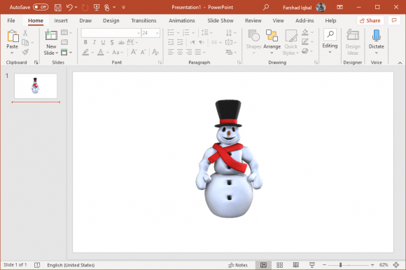 dancing snowman animation for powerpoint
