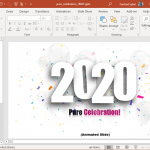 new year 2020 pure celebration powerpoint template