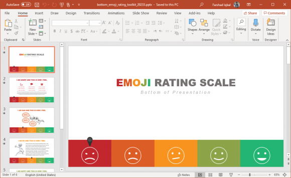 animated emoji rating scale