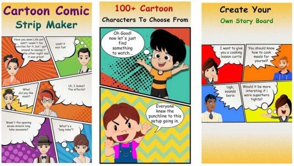 cartoon comic strip maker app for android