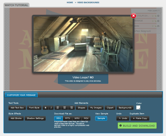 customizable attic video
