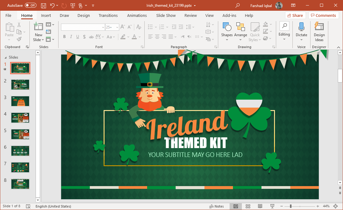 Animated Saint Patrick s Day PowerPoint Template