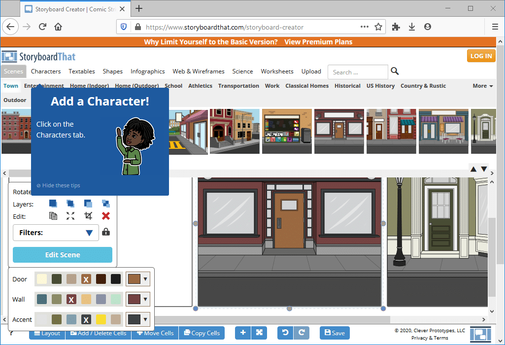 storyboardthat template