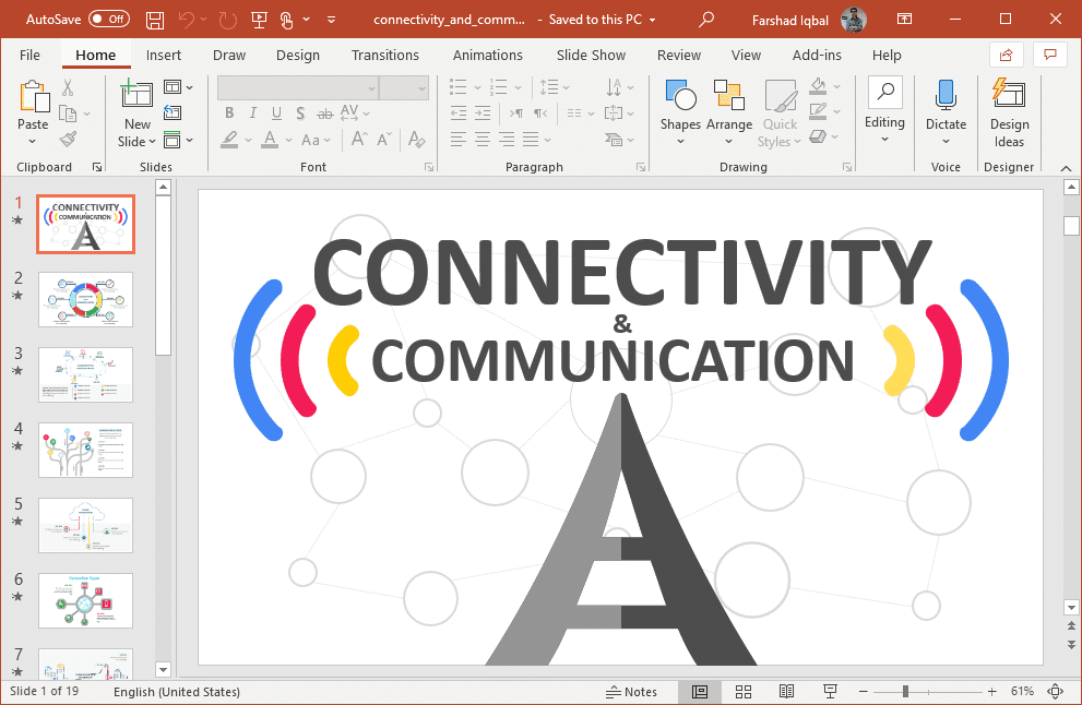 animated connectivity powerpoint template