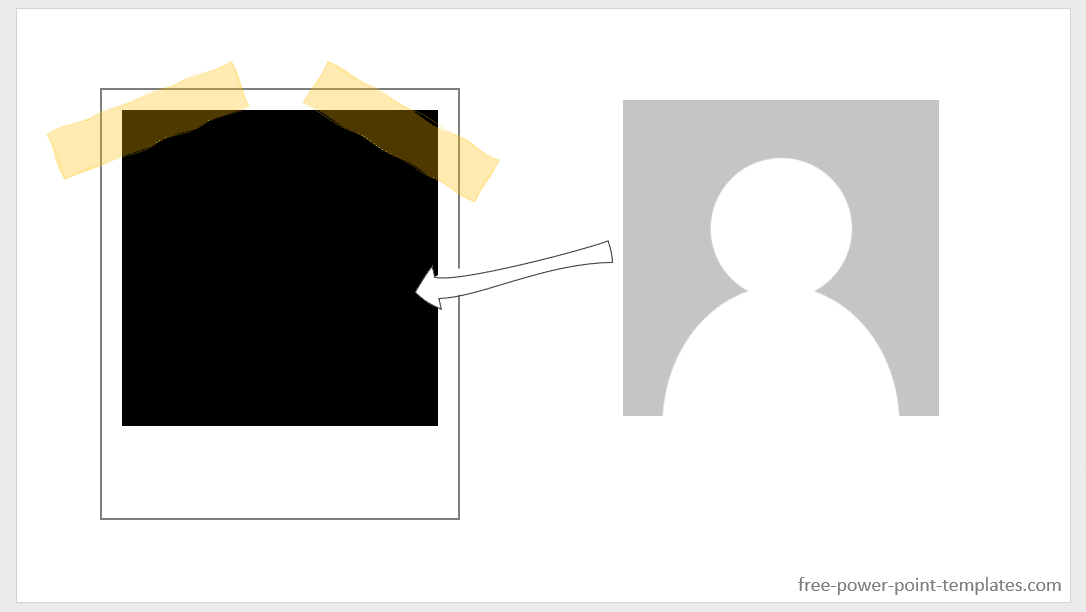 Avatar Shape for Polaroid Frame in PowerPoint