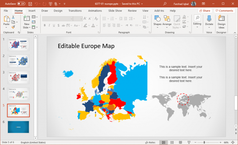 Best Continents Map Templates For PowerPoint