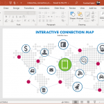 interactive connection map powerpoint template
