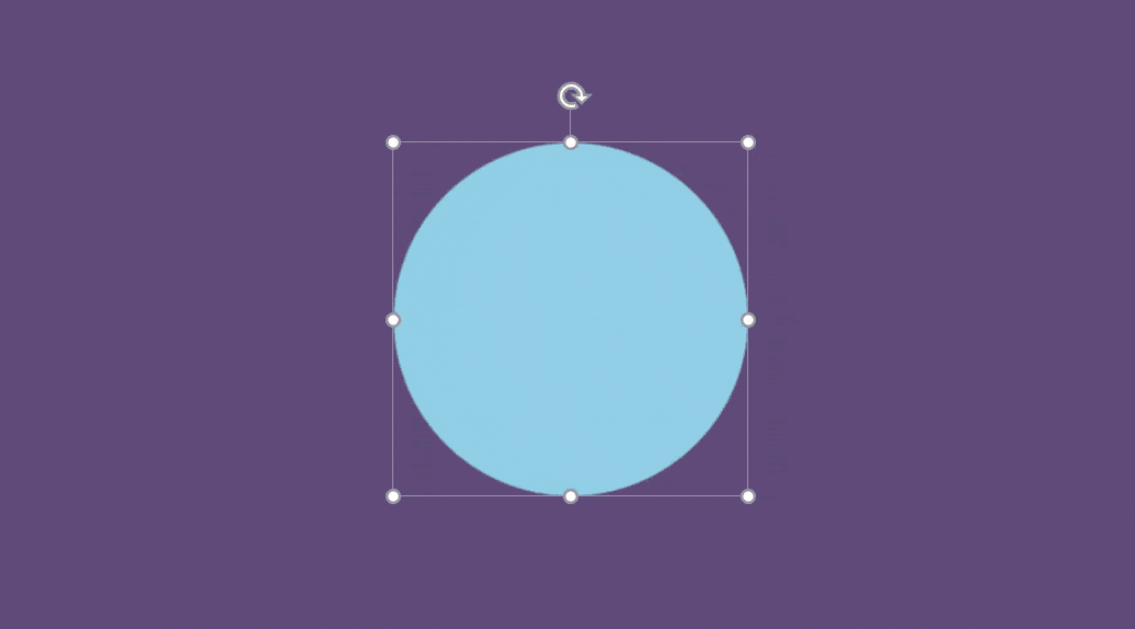 Create a Semi-circle in PowerPoint using the Merge shapes functionality