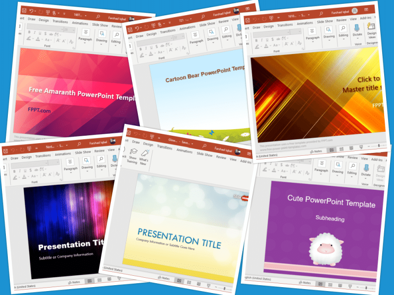 Aesthetic Powerpoint Templates