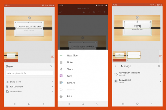 collaborate real time in office app for android