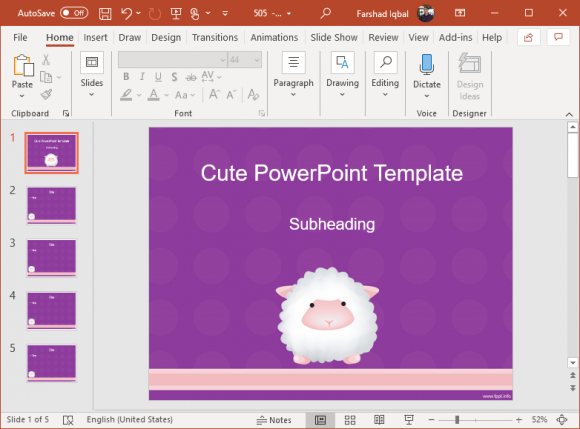 cute powerpoint template