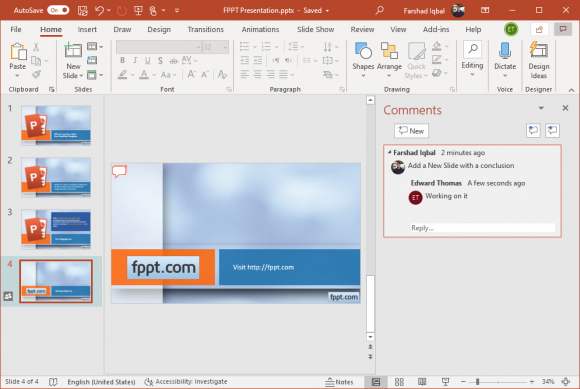 how to collaborate in powerpoint