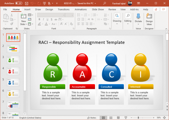 raci powerpoint template