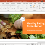 animated healthy eating powerpoint template