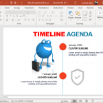 animated character timeline for powerpoint