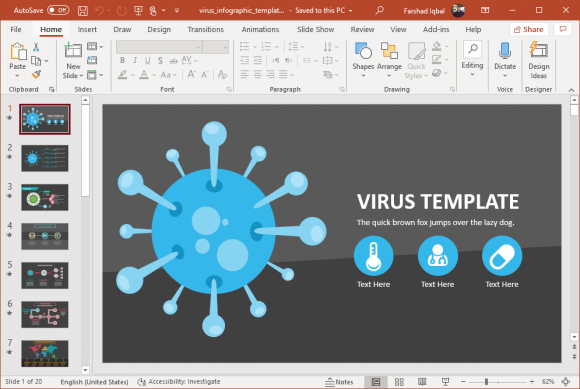 coronavirus powerpoint template