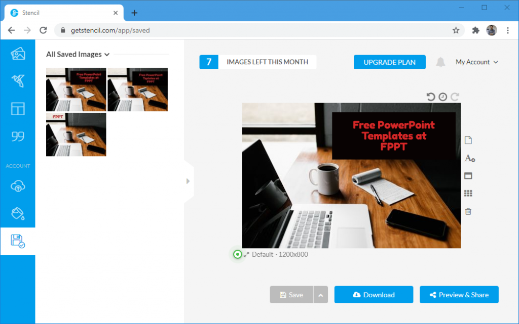 Stencil Quickly Create Images for PowerPoint Slides & Social Media