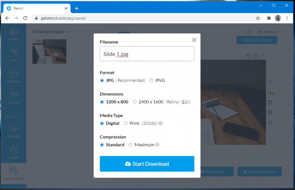 Stencil: Quickly Create Images for PowerPoint Slides & Social Media