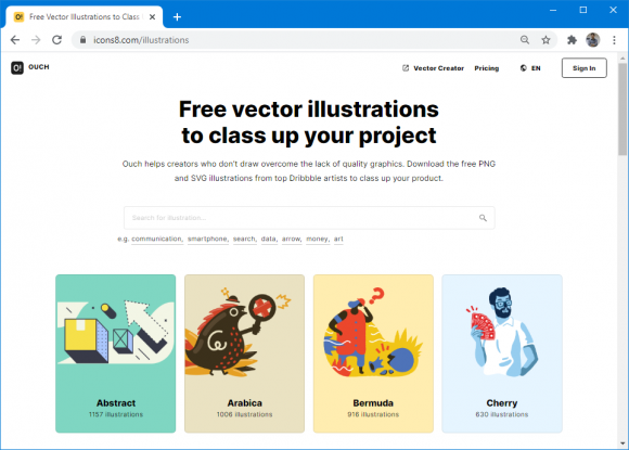 Ouch, free vector illustrations