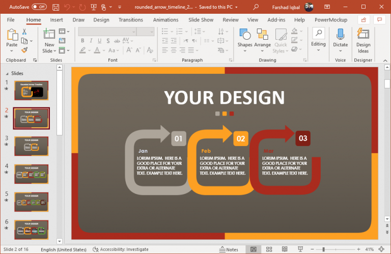 Animated Schedule Timeline PowerPoint Template