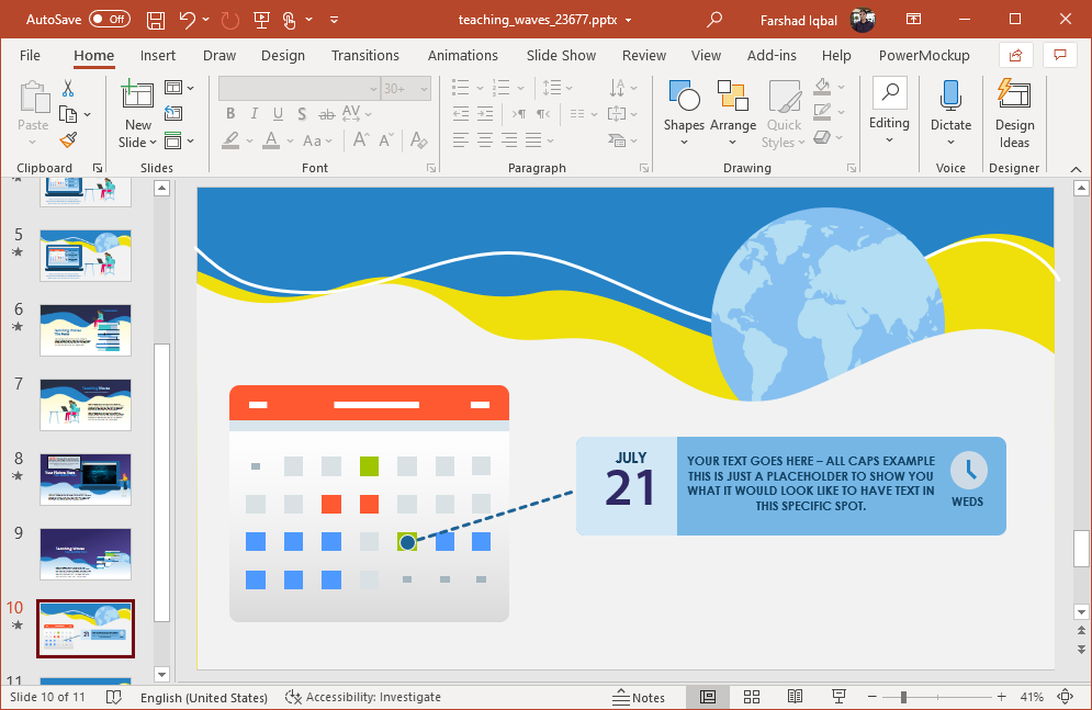 teaching calendar