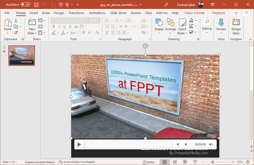 Custom text animation for PowerPoint