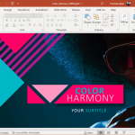 Animated colors of harmony PowerPoint template