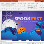 Animated spookfest Halloween PowerPoint template