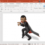 Sneaky vampire clipart for PowerPoint
