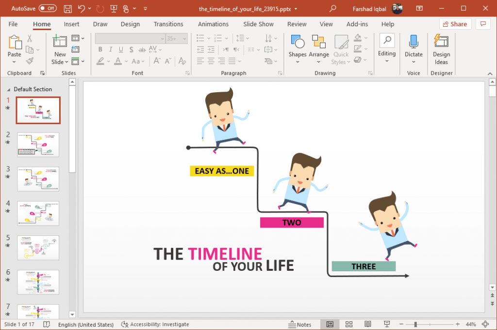 how to make a powerpoint presentation about your life
