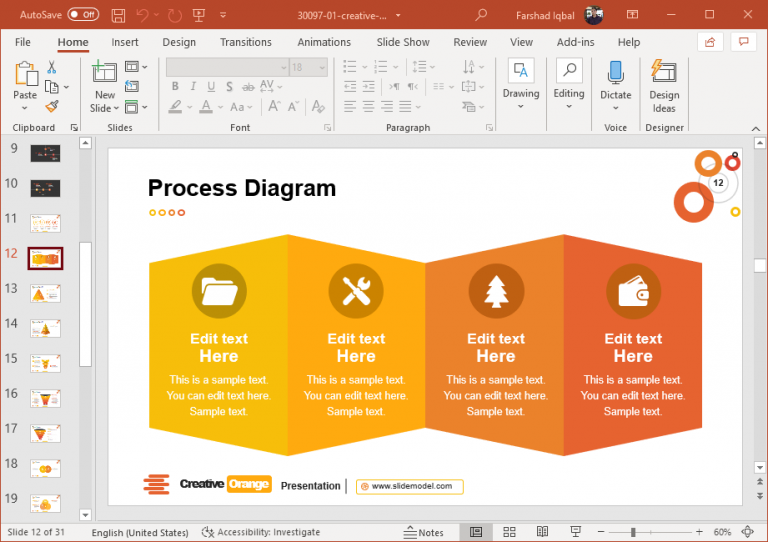 Corporate Orange PowerPoint Template