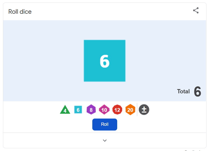 Dice Rolling Grid