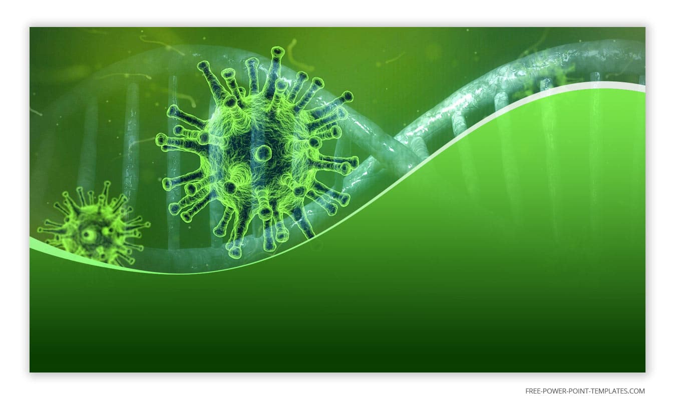 Green Virus Presentation Background for PowerPoint