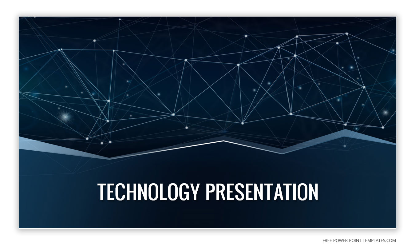 Dark Digital Technology Presentation Background