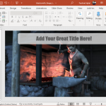 Blacksmith video animation for PowerPoint