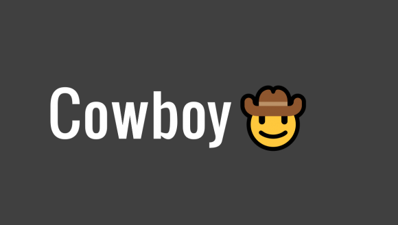 Cowbow Emoji Slide PowerPoint