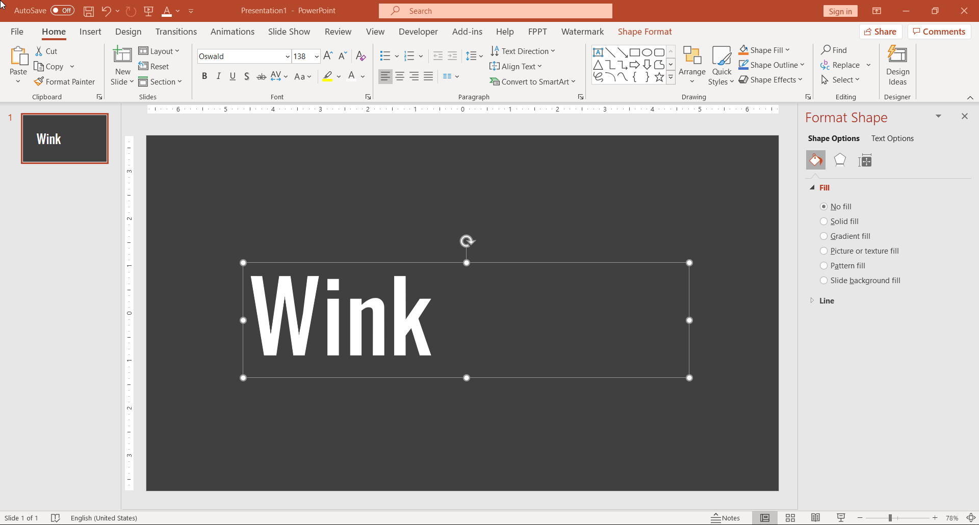 Emojipedia Wink Emoji in a PowerPoint presentation